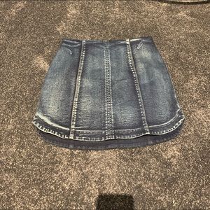 Denim mini skirt